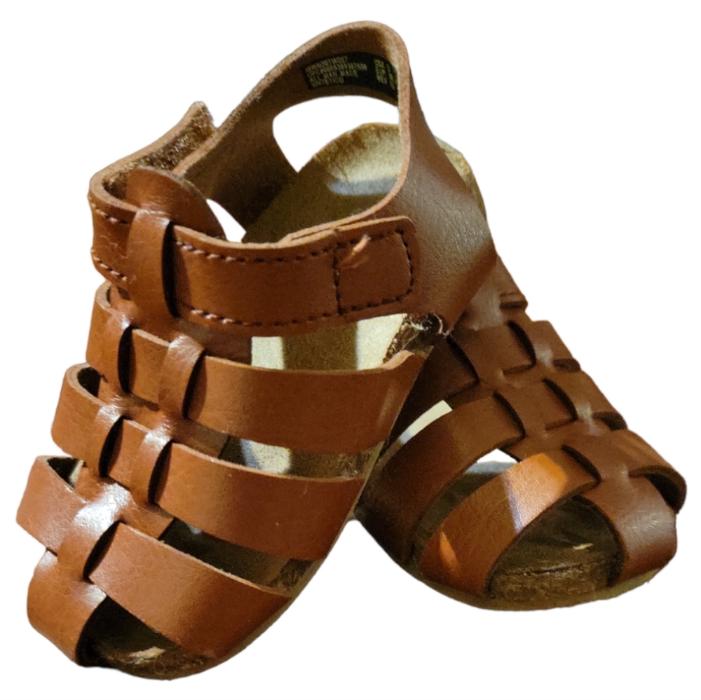 Wonder Nation Sz 3 Toddler Kid's Sandals "Hook/Loop Fastener" Straps Unisex
